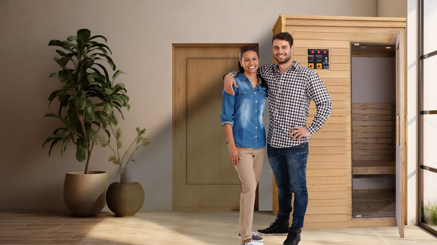 Infrared Sauna Room.
