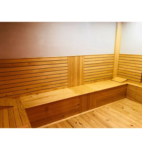 custom sauna inside view